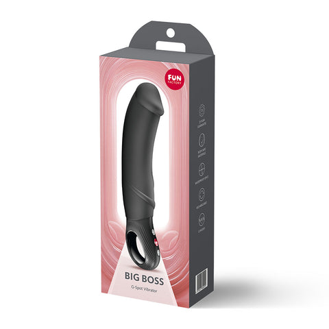 Big Boss 23cm G-Spot Vibrator (Black) – Waterproof Rechargeable Silicone Vibrator > Vibrators > G-Spot