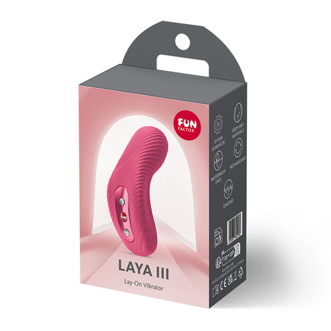 Fun Factory LAYA III Raspberry – USB-C Rechargeable Clitoral Stimulator > Sex Toys For Ladies > Clitoral Vibrators and Stimulators