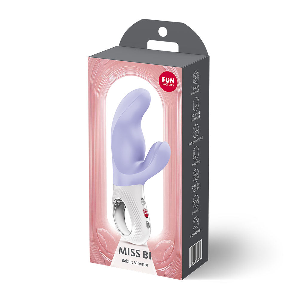 Fun Factory Miss Bi 17 cm USB-C Rechargeable Rabbit Vibrator > Vibrators > Ladies > Rabbit