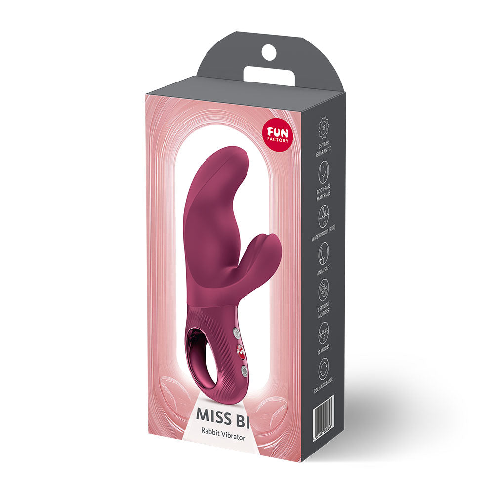 Fun Factory Miss Bi 17 cm USB-C Rechargeable Rabbit Vibrator > Vibrators > Ladies > Rabbit