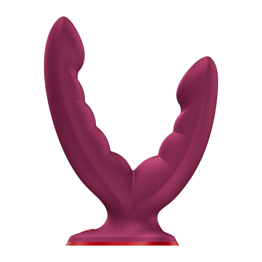 Fun Factory Ryde Grinding Dildo Wine Red