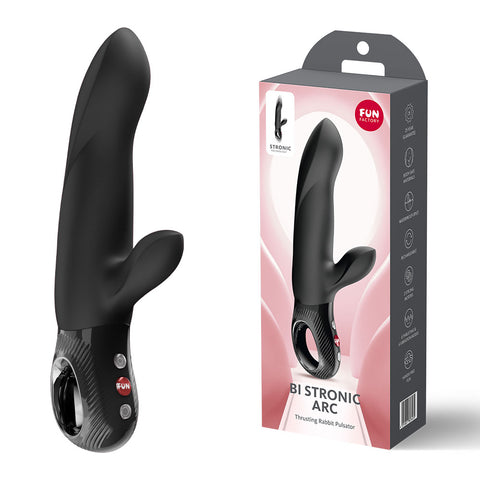 Bi Stronic Arc (Black) – Waterproof Rechargeable 8.78 Inch Vibrator Black > Vibrators > Ladies > Rabbit
