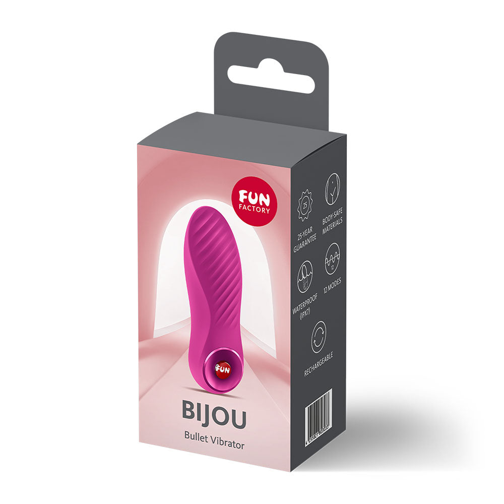 Fun Factory Bijou (Magenta) – USB-C Rechargeable Compact Bullet Vibrator > Vibrators > Mini Vibrators