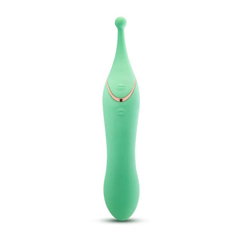 Blush Collection Stella Dual Ended Green Adult Intimacy Wand Vibrators - G Spot
