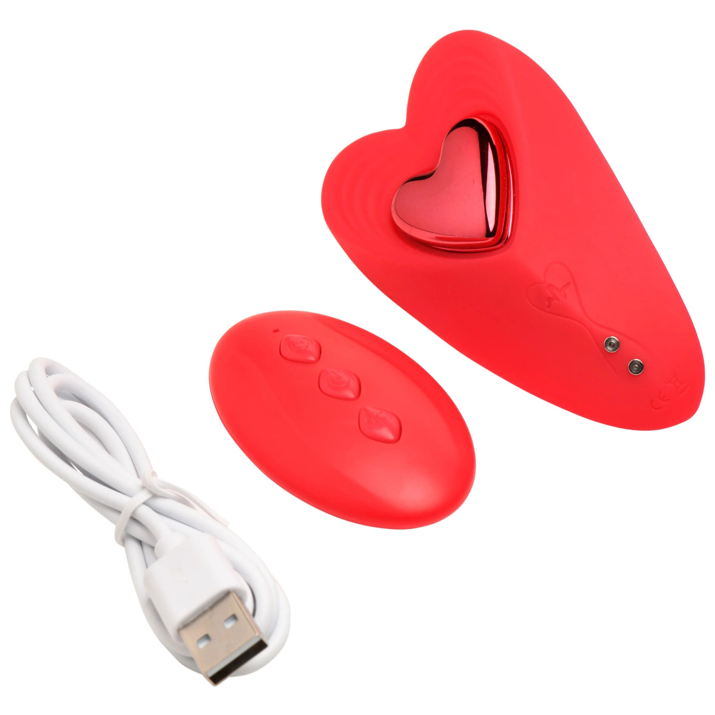 Love Connection Silicone Panty Vibrator With Remote Control Red Panty Vibrators