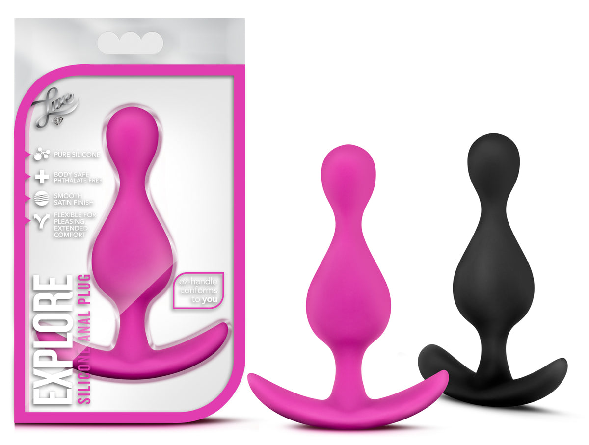Luxe Explore Fuchsia Anal Toy – Flexible Contoured Design Intimate Toy > Anal Range > Butt Plugs