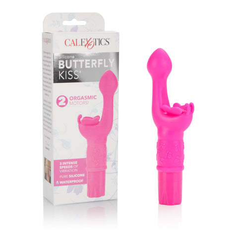 Silicone Butterfly Kiss - Pink VIBRATORS-RABBIT-MULTI