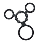 Nasstoys Enhancer Quad Black Cock Ring Set > Cock Ring > Sets