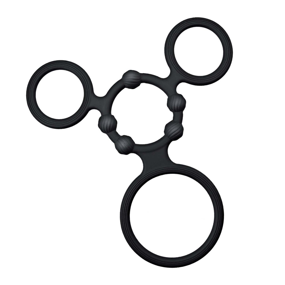 Nasstoys Enhancer Quad Black Cock Ring Set > Cock Ring > Sets