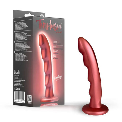 Temptasia Jealousy Peg Red Rouge G-Spot Dildo for Strap-On Play Dongs Neutral