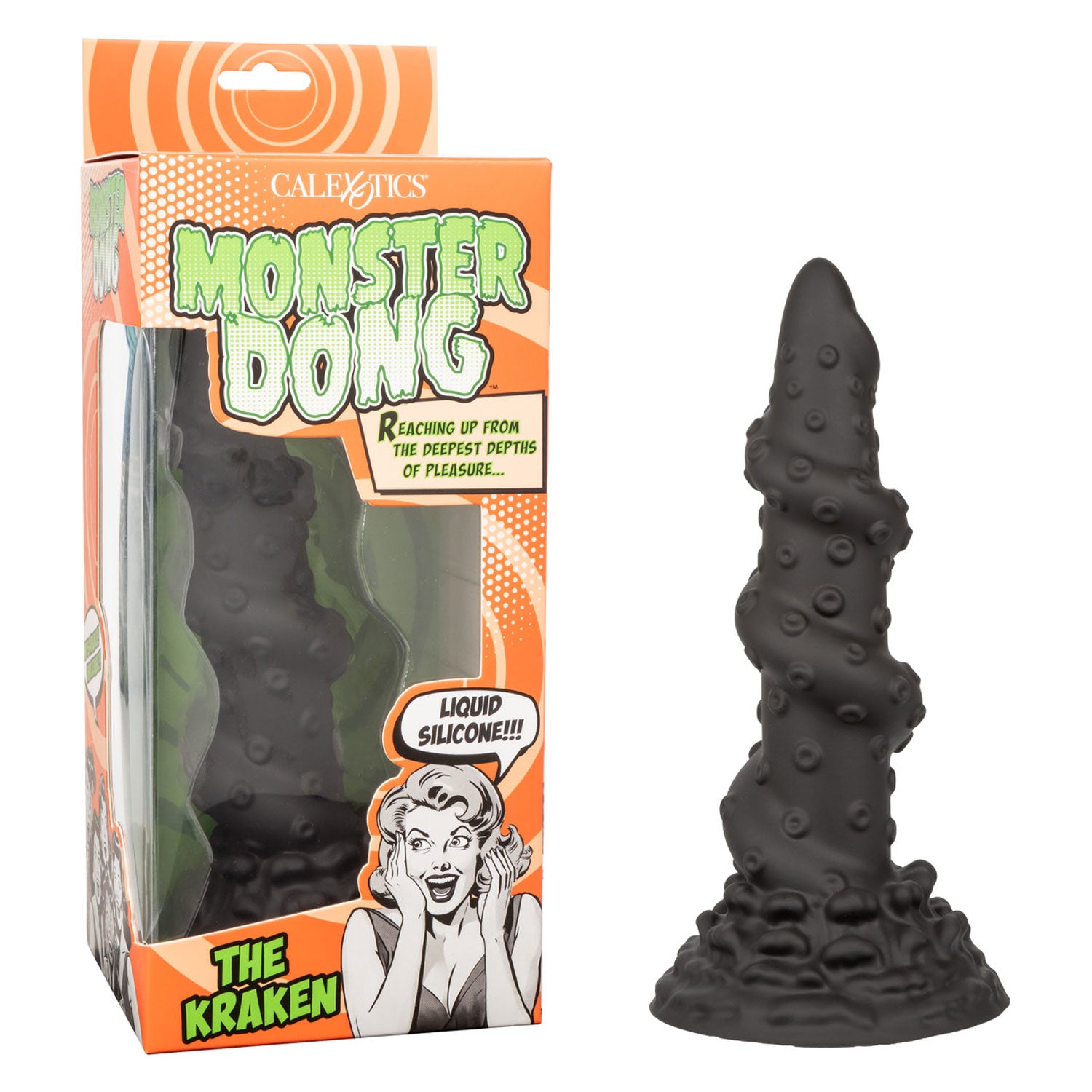 Monster Dong The Kraken 8 Inch Black Bendable Adult Dildo Toy > Dildos > Fantasy