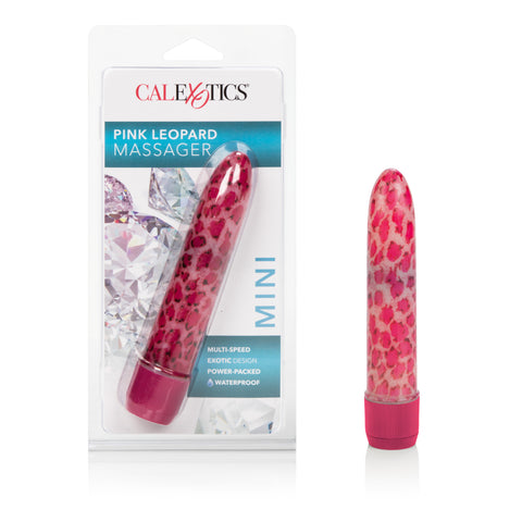 CalExotics Leopard Mini Massager Pink Multi-Speed Vibrator Vibrators