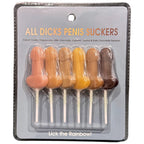 All Dicks – Set of 6 Flavored Penis Suckers Default Title > Novelties > Candy & Edible Items