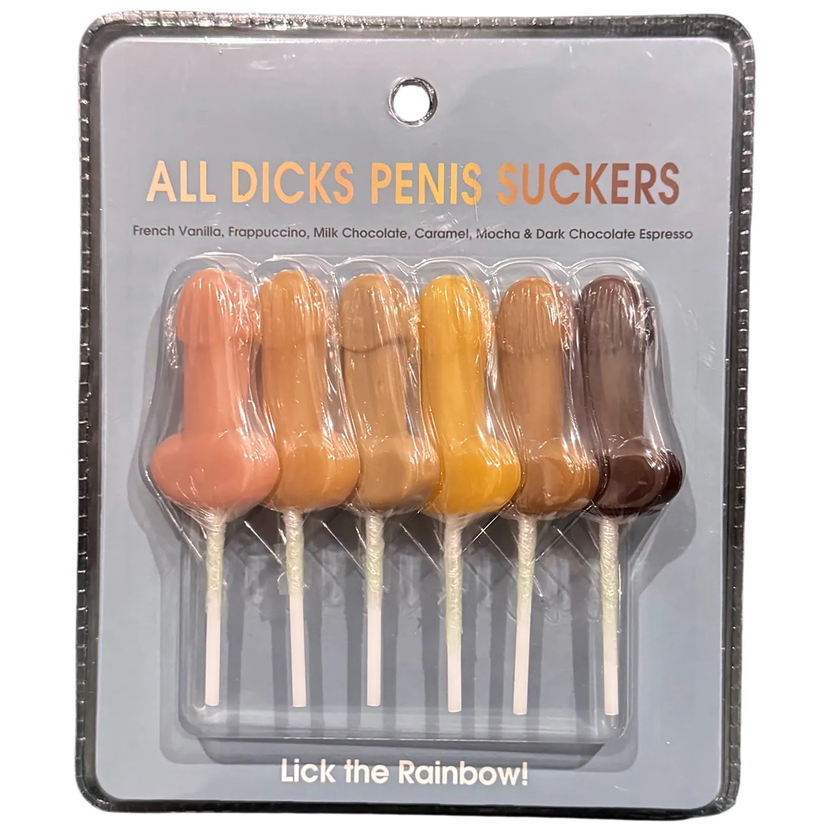 All Dicks – Set of 6 Flavored Penis Suckers Default Title > Novelties > Candy & Edible Items