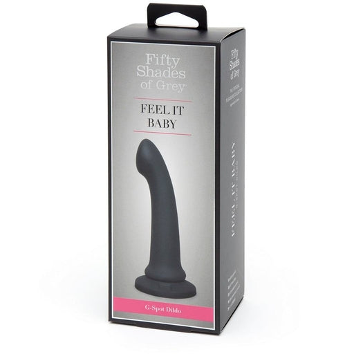 Fifty Shades of Grey Feel It Baby Black G-Spot Dildo Slimline Silicone 100% Waterproof with Suction Cup Base Default Title DONGS
