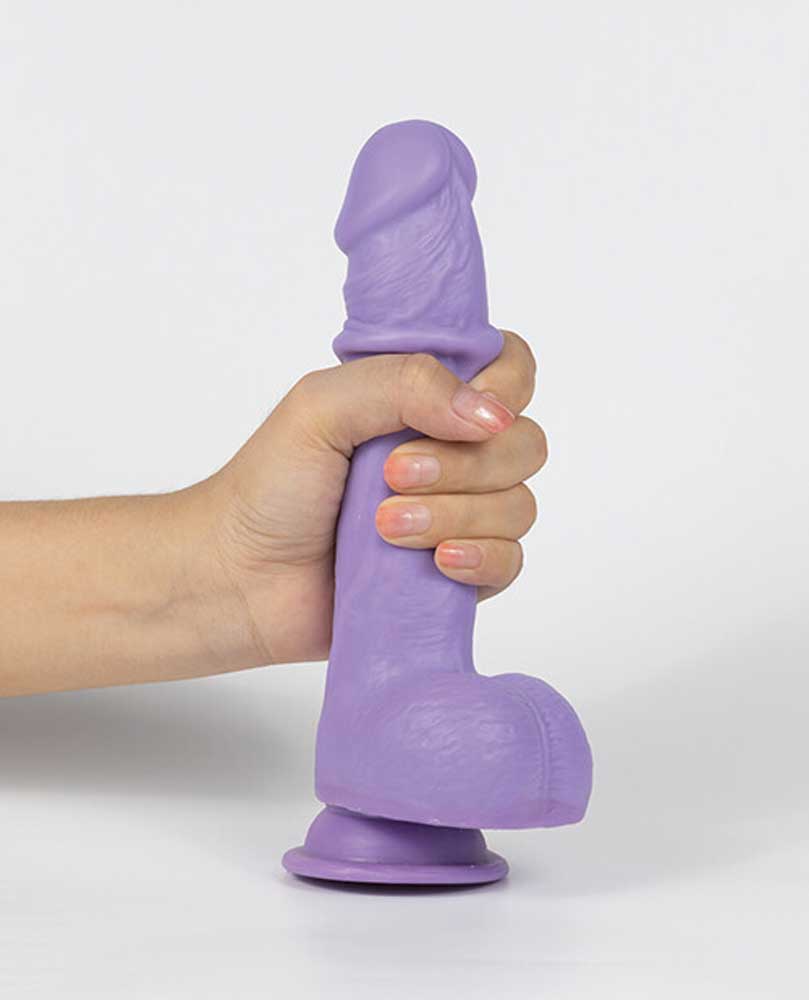 Mr. Pink 7.5 Inch Dual Density Sliding-Skin Dildo – Lifelike Dildo Purple > Dildos > Realistic Dildos