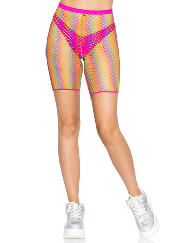 Leg Avenue Ombre Rainbow Biker Shorts (Rainbow) – One Size Fashion Shorts Lingerie & Sexy Apparel