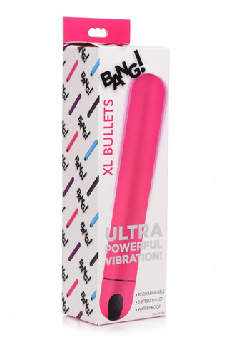 Bang XL Bullet Vibrator Black – Extra Large Rechargeable Vibrator Pink BULLETS