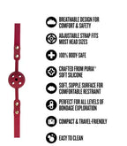 Temptasia Ardor – Breathable Silicone Ball Gag with Adjustable Strap > Bondage Gear > Gags and Bits