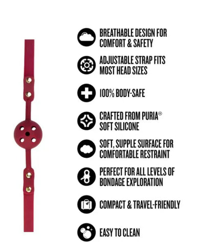 Temptasia Ardor – Breathable Silicone Ball Gag with Adjustable Strap > Bondage Gear > Gags and Bits