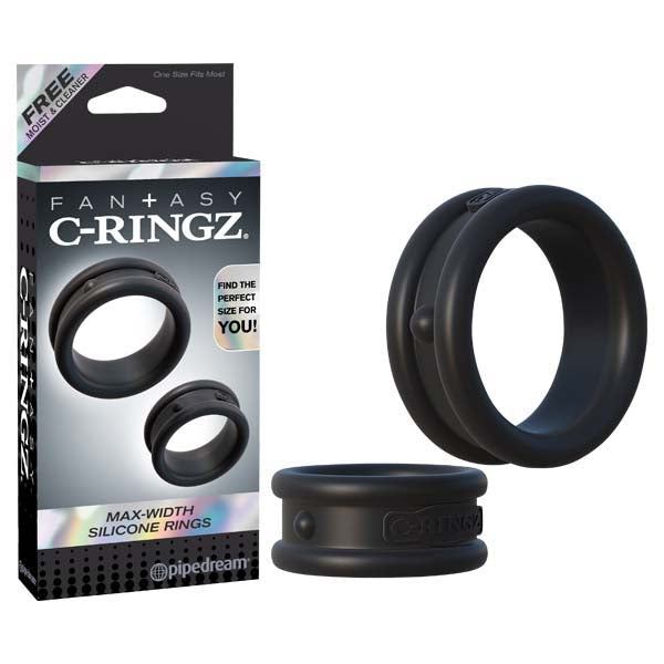 Fantasy C-Ringz Max Width Silicone Cock Rings Set of 2 > Cock Ring > Sets