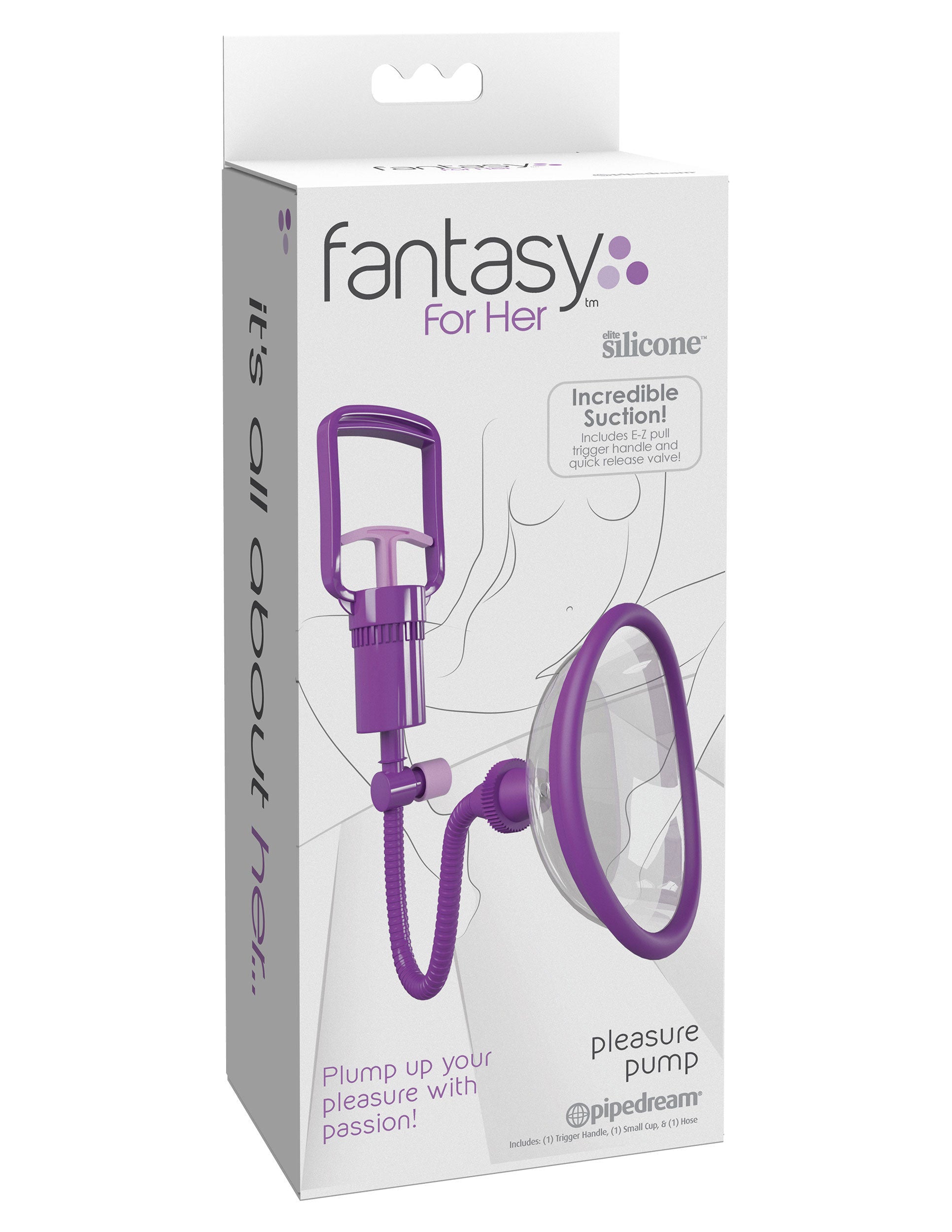 Fantasy For Her Manual Clitoral Pleasure Pump In Purple > Pumps > Female Pumps Main image