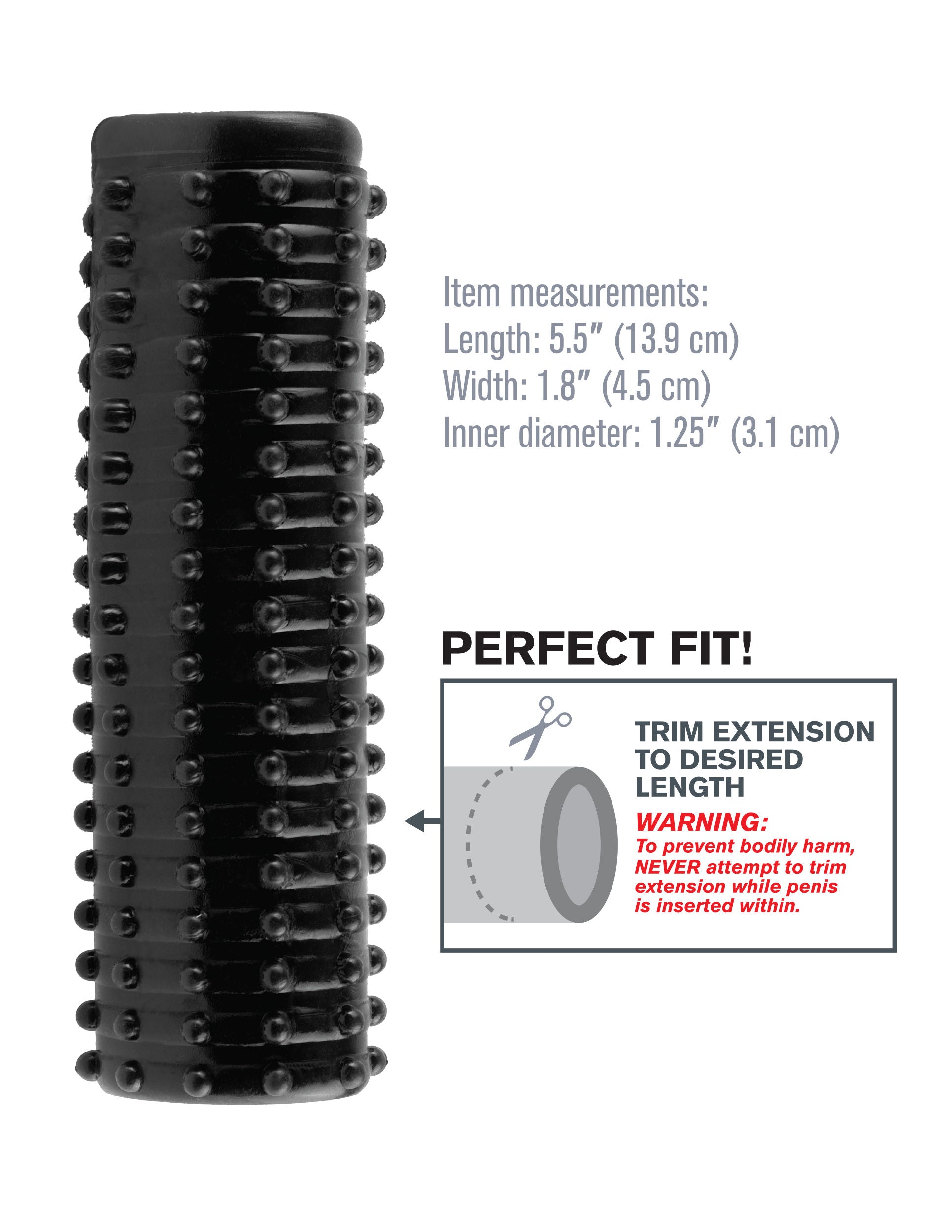 Fantasy X-Tensions Magic Pleasure Sleeve Non Vibrating Girth SLEEVES