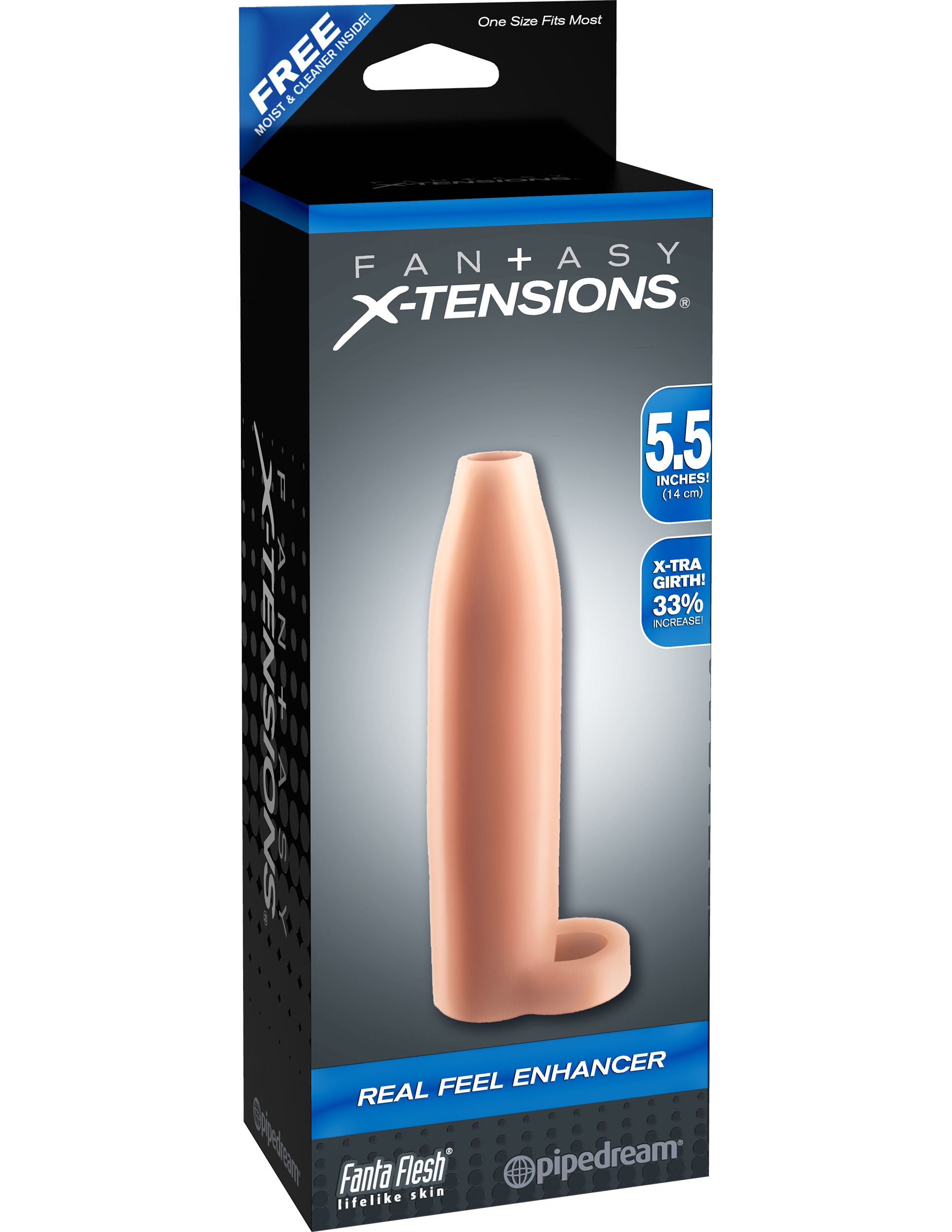 Fantasy X-Tensions Real Feel Enhancer – 5.5 Inch Erection Enhancer > Sex Toys For Men > Penis Sleeves Main image
