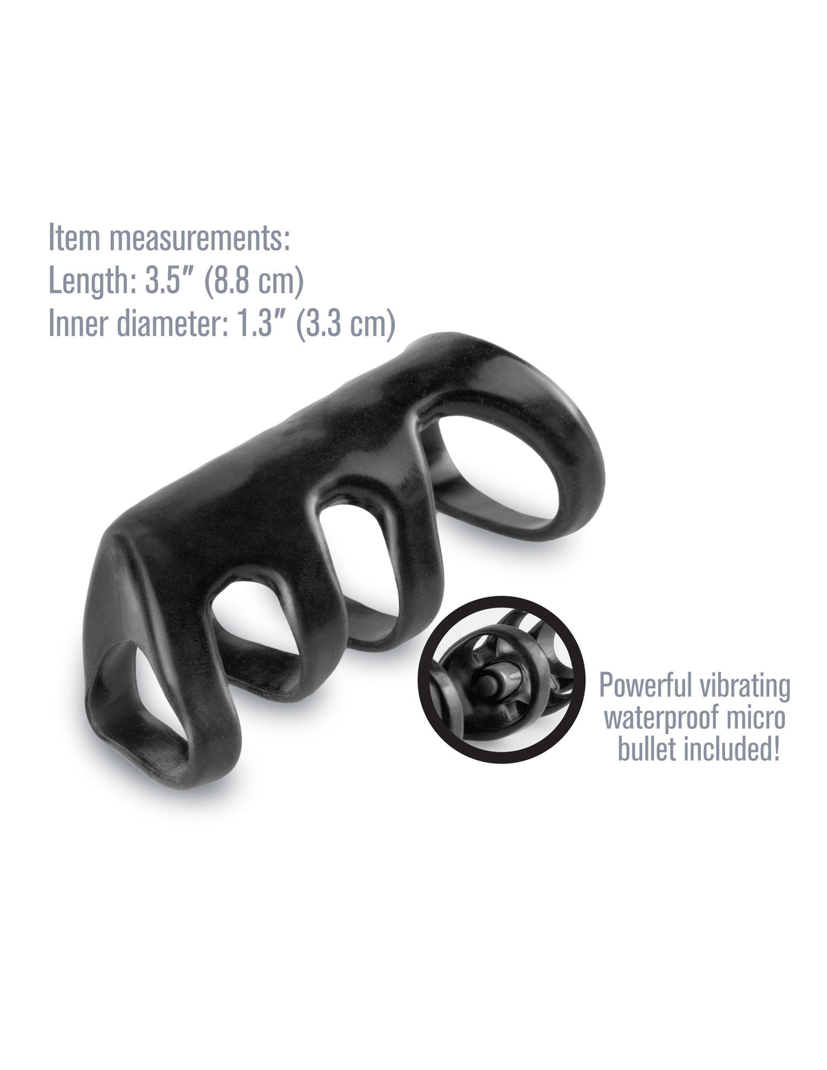 Fantasy X-Tensions Vibrating Power Cage Ring > Bondage Gear > Male Chastity
