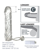 Fantasy XTensions Clear Vibrating Penis Sleeve > Sex Toys For Men > Penis Sleeves
