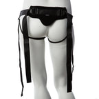 Gender Fluid Skylar Strap-On Harness One Size Black with Adjustable Nylon Straps and Padded Comfort > Dildos > Strap On Harnesses