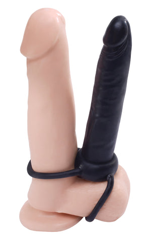 Fetish Fantasies Double Trouble Strap-On Dildo Black Adult Toy ANAL TOYS