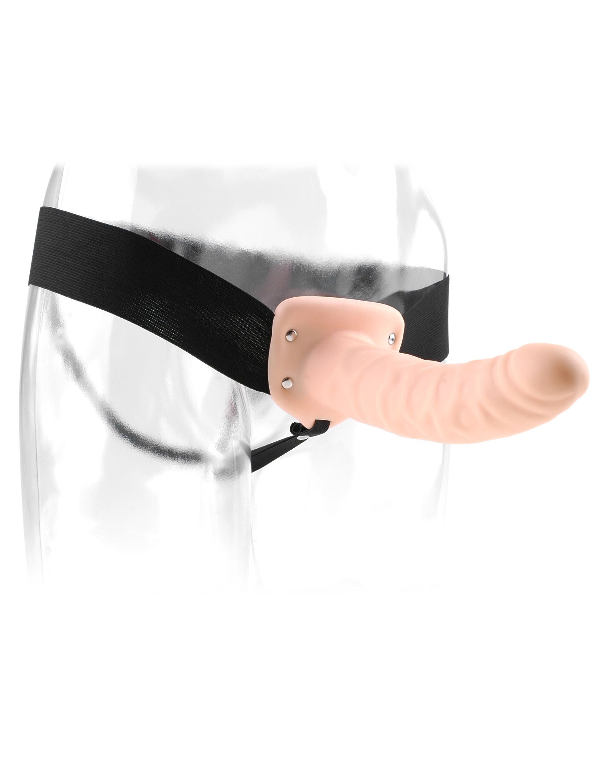 Fetish Fantasy 8 Inch Hollow Flesh Color Strap-On Dildo SLEEVES