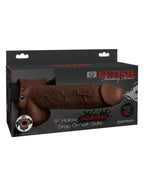 Fetish Fantasy 9-Inch Hollow Squirting Strap-On with Balls – Hollow Strap-On > Dildos > Strap On Dildos