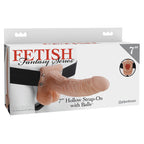 Fetish Fantasy Series 7 Inch Hollow Strap-On with Balls – Strap-On > Dildos > Hollow Strap Ons