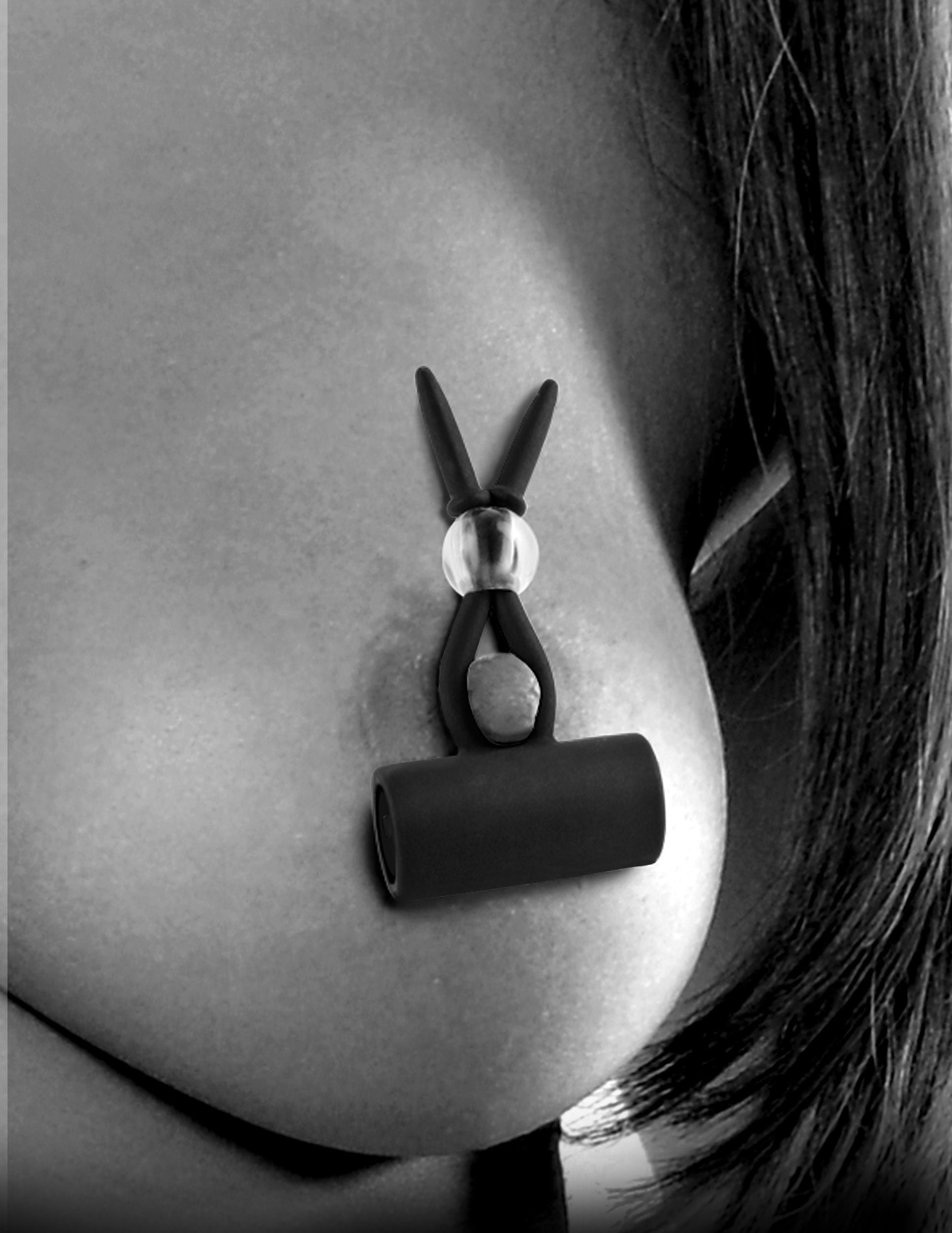 Fetish Fantasy Vibrating Silicone Nipple Lassos Adult Toy Nipple Stimulators