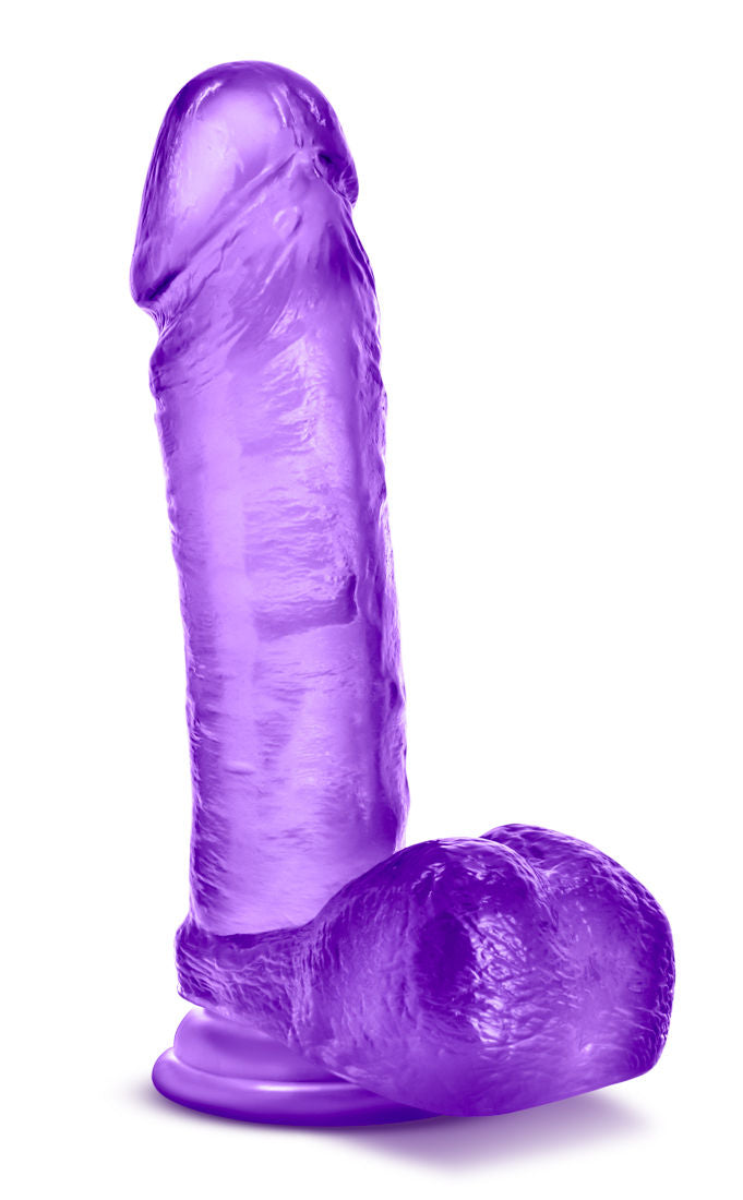 B Yours Sweet N Hard Purple Dildo with Suction Cup Mount DONGS