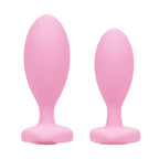 First Time Crystal Booty Duo (Heart-Shaped Crystals) – Decorative Butt Plugs > Anal Range > Butt Plug Kits