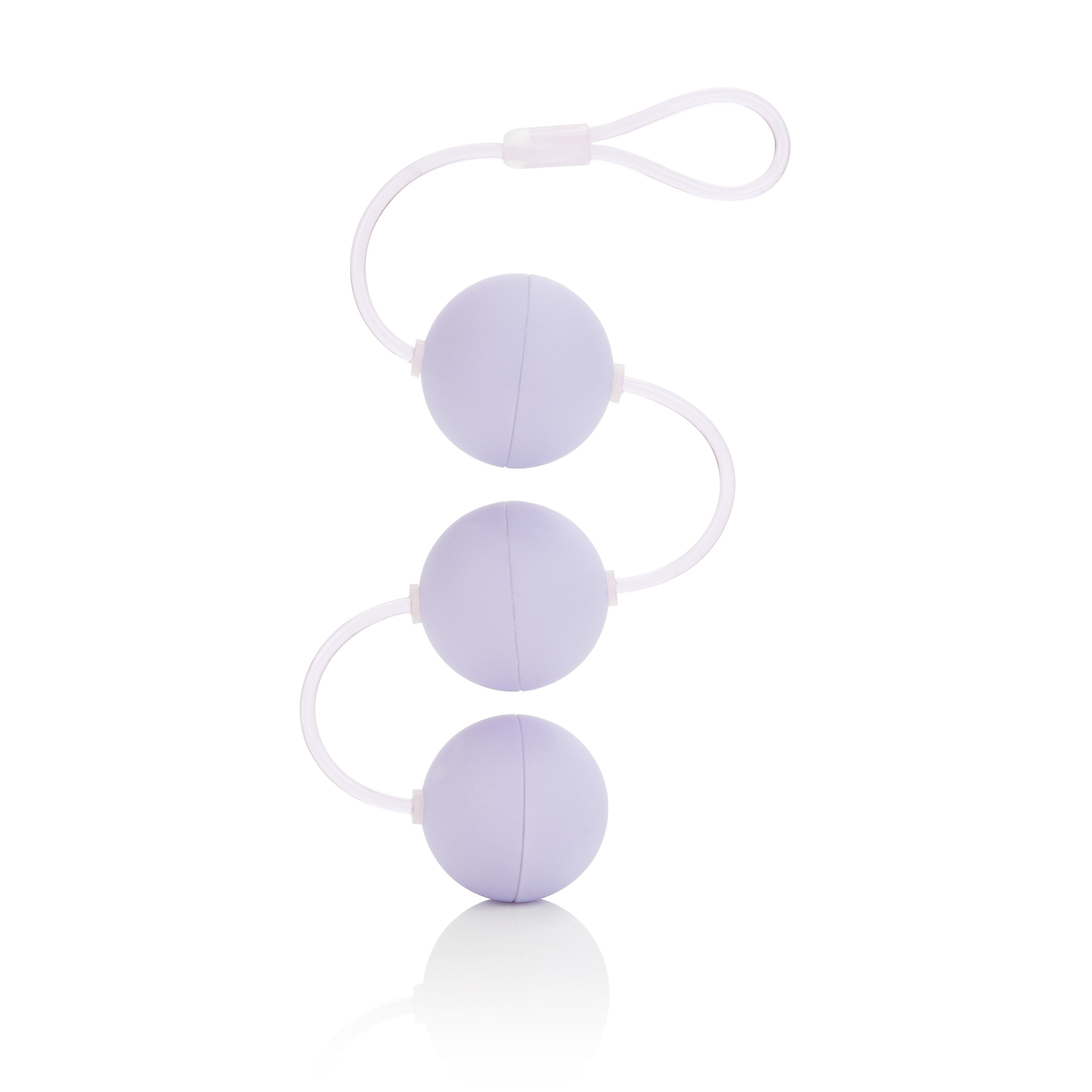 First Time Love Balls Triple Lover Purple Set with 1.25 Inch Smooth Weighted Kegel Balls and Sturdy Retrieval Cord > Sex Toys For Ladies > Kegel Exercise