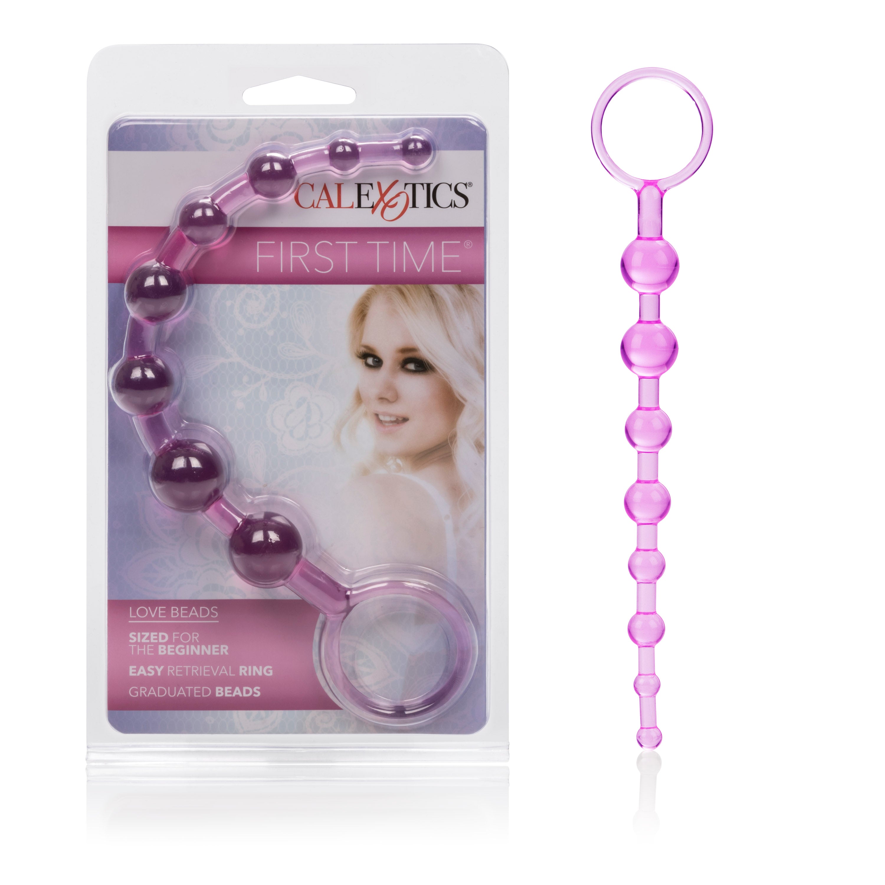 First Time Love Beads in Pink > Anal Range > Anal Beads