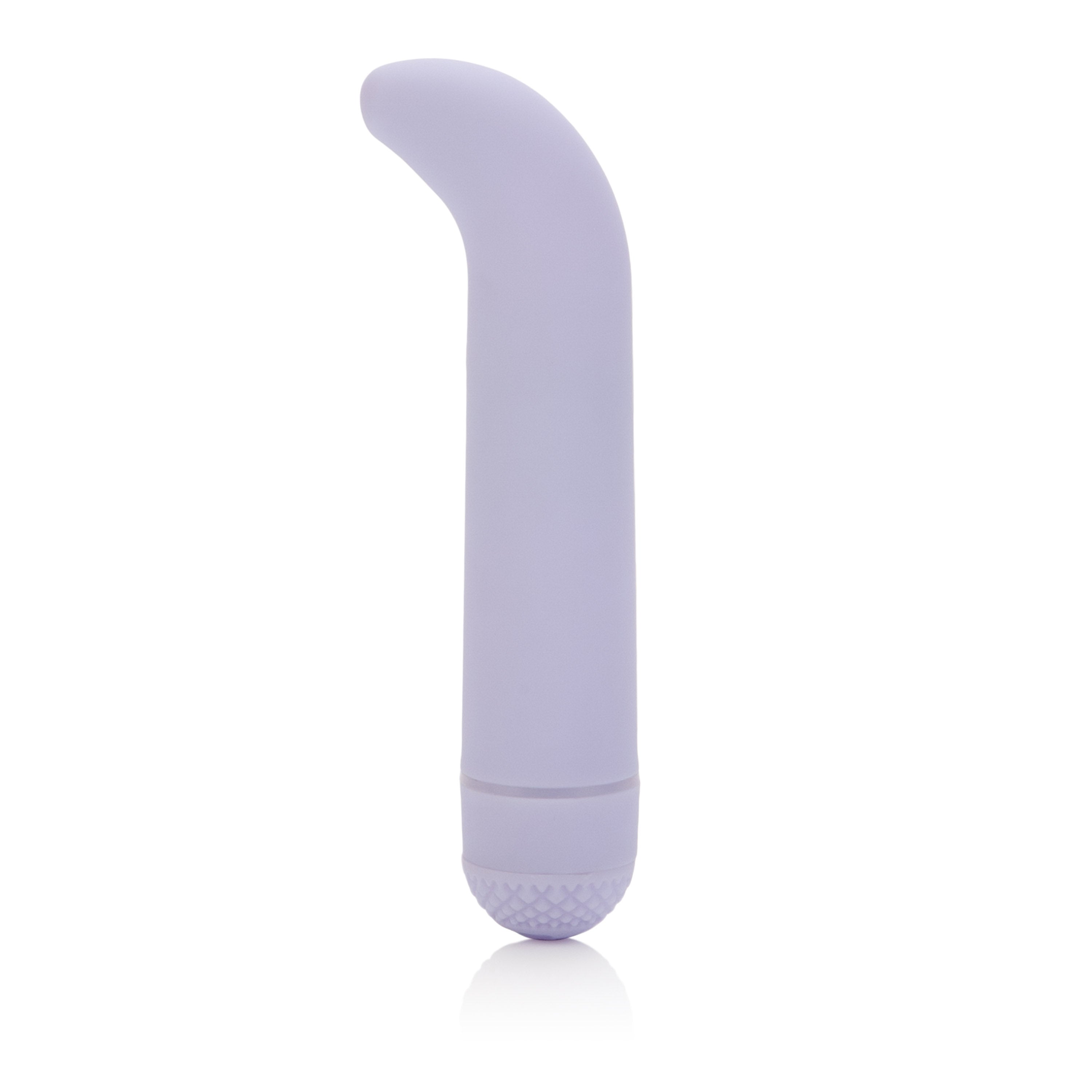 First Time Mini-G Purple 4.5 Inch Multi-Speed G-Spot Vibrator with Curved Tip and Waterproof Design BULLETS