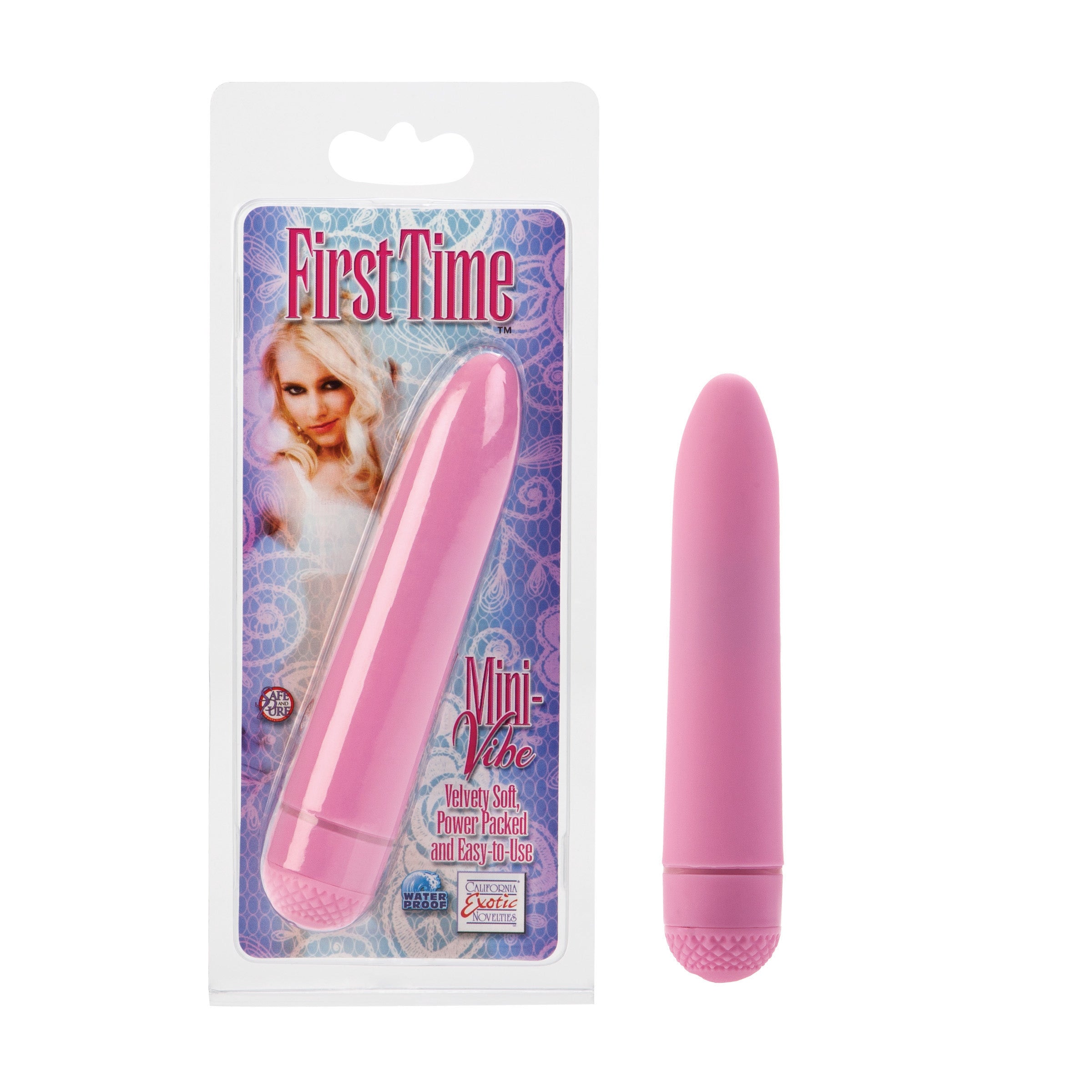 First Time Mini-Vibe Pink 4.5 Inch Compact Multi-Speed Waterproof Massager BULLETS