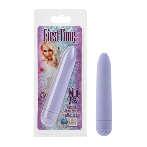 First Time Mini-Vibe Purple Compact 4.5 Inch Waterproof Multi-Speed Vibrator BULLETS