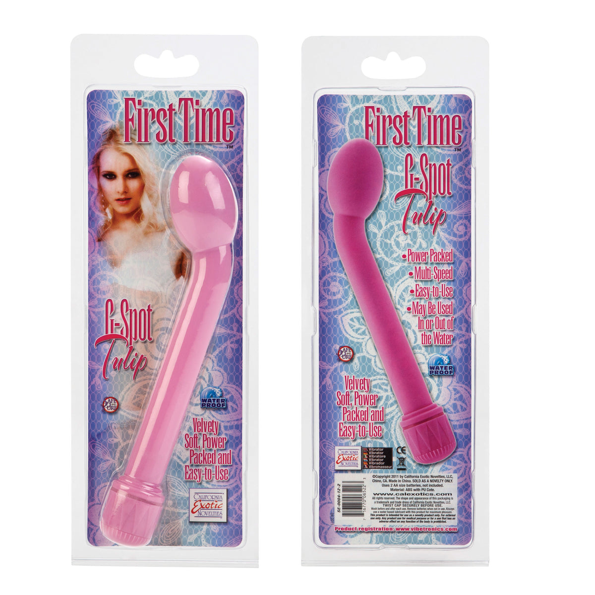 First Time Pink Tulip G-Spot Vibrator Soft Multi-Speed Toy > Sex Toys For Ladies > Rose Stimulators