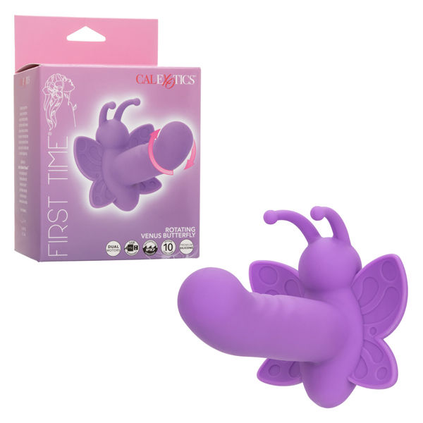 First Time Rotating Venus 4.5 Inch Butterfly Vibrator with Dual Stimulation > Vibrators > Ladies > Rabbit