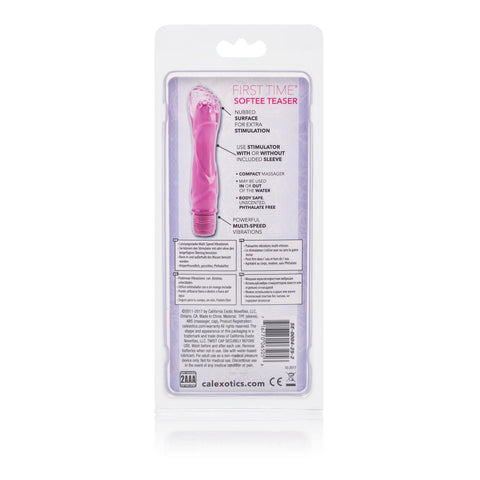 First Time Softee Teaser Pink Discreet G-Spot Vibrator Sleeve Vibrators - G Spot