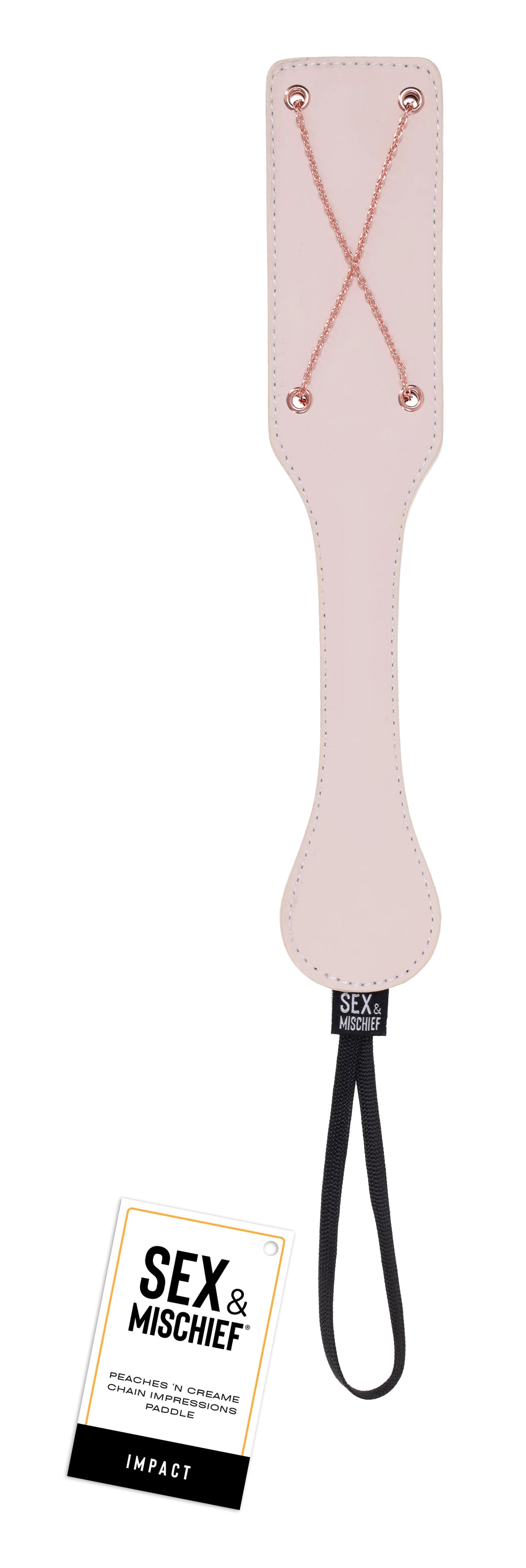 Peaches N Creame Chain Impressions (Peach) – Textured Paddle Default Title Bondage & Fetish Toys