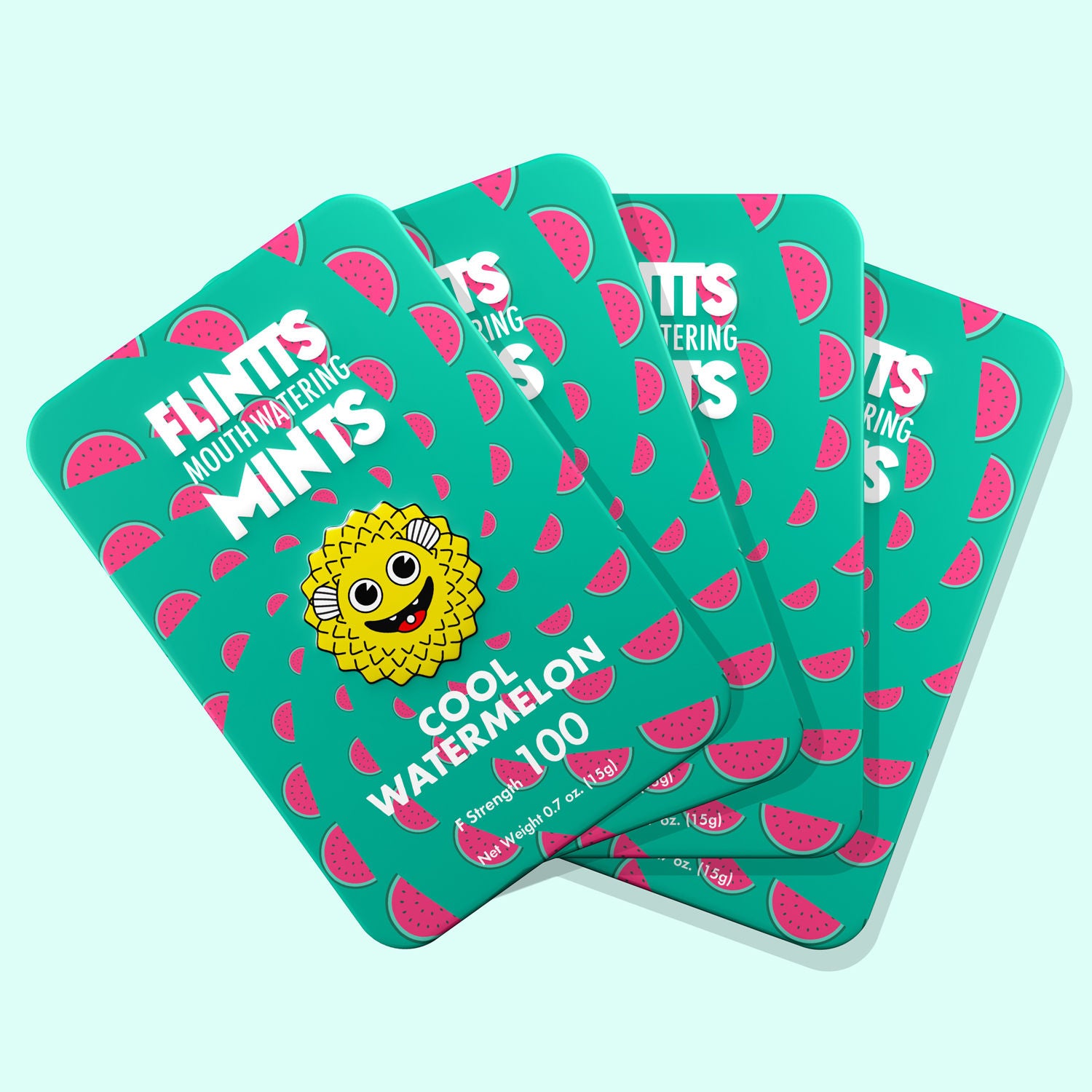 Flintts Cool Watermelon Mouth Mints with Gentle Mint Finish > Novelties > Candy & Edible Items