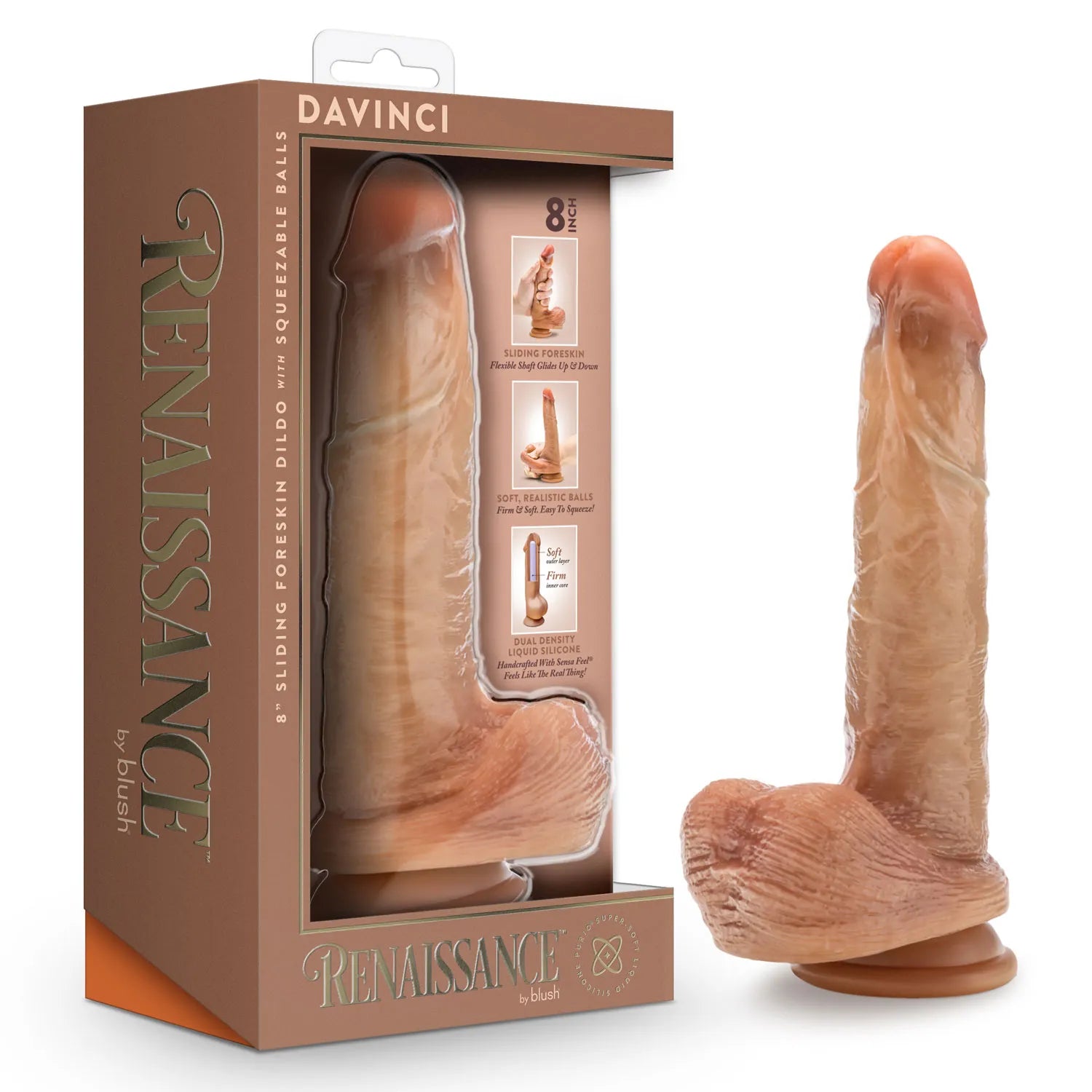 Renaissance DaVinci – 8 Inch Realistic Dual Density Dildo > Dildos > Realistic Dildos