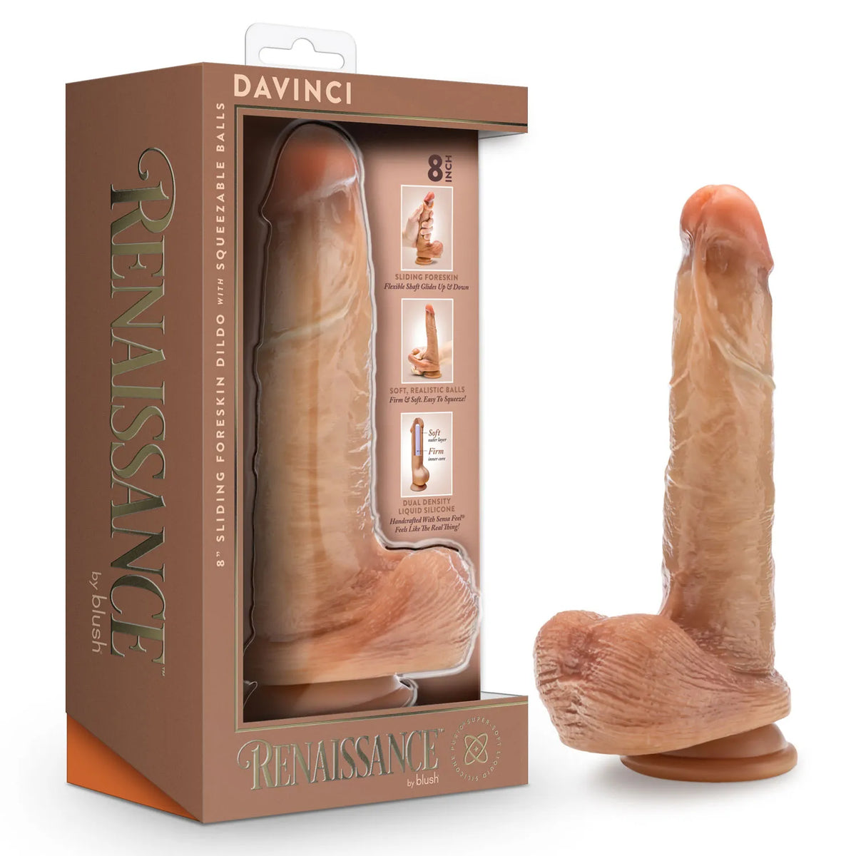 Renaissance DaVinci – 8 Inch Realistic Dual Density Dildo > Dildos > Realistic Dildos